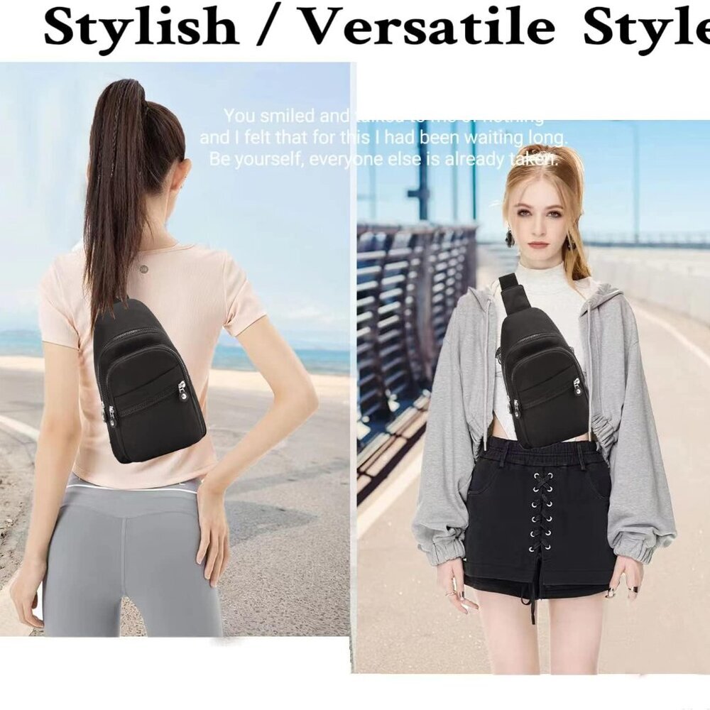 Small Sling Bag for Women, Sling Backpack Daypack Fanny Pack Crossbody Bags for - Picture 9 of 9